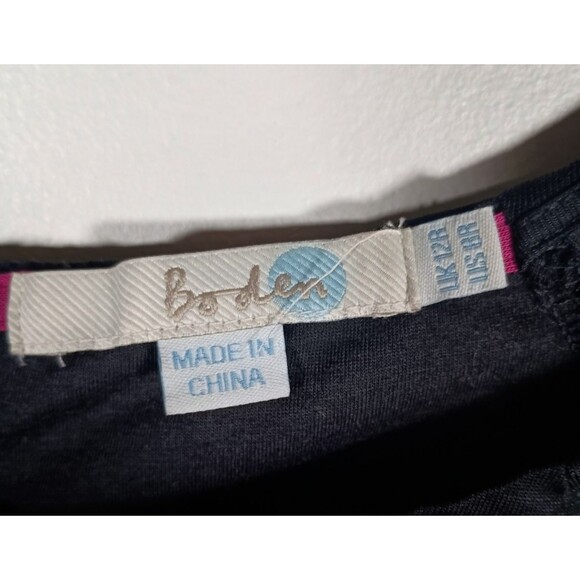 Boden Wrap Zip Drape Elbow Mesh Sleeves Midi Tencel Lined Stretch Black Size 8 R - Picture 2 of 7